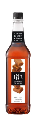 Vista 11 de 1883 Jarabe de Amaretto para bebidas, fabricado en Francia, botella de plástico de 1 litro