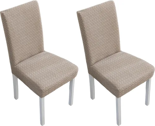 Vista 37 de Fundas elásticas para sillas de comedor, fundas de asiento para sillas de comedor, juego de 4/6 fundas para sillas de cocina para el hogar, hotel