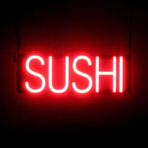 Vista 32 de SpellBrite Señal de PHO para restaurantes Señalización LED azul para restaurantes con LED de neón para empresas 13.2 x 6.3 pulgadas