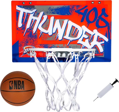 Vista 18 de Franklin Sports NBA Team Over the Door Aros de Baloncesto - Mini Aro de Baloncesto Interior para Niños + Juego de Pelota - Mini Aros para Fanáticos