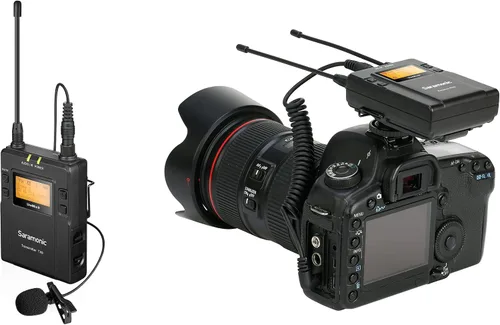 Vista 5 de Saramonic UWMIC9 sistema de micrófono inalámbrico de 96 canales, UHF digital