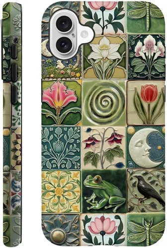 Vista 45 de DAIZAG Funda compatible con iPhone 11, funda duradera de protección contra golpes para niñas y mujeres, cruz bíblica, collage de flores