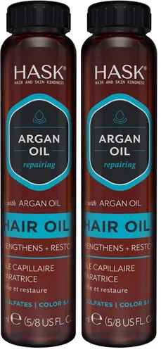 Vista 6 de Hask Aceite reparador de aceite de argán para el cabello, 5/8 oz (paquete de 12)