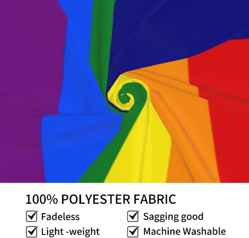 Vista 6 de LIFANGMI Bonnie Blue Pride Rainbow LGBT Flag Tapestry Wall Hanging 60x40 Inch Bedroom Living Room Dormitory Home Decoration Wall Tapestry