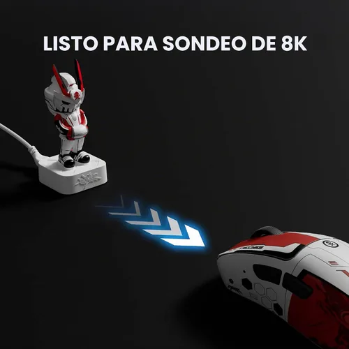 Vista 8 de Pulsar x Quiccs Edición Limitada - Xlite v4 Ratón de Juegos Inalámbrico, Ultra Ligero 1.9 oz (54g), Ergonómico, Interruptor Óptico, 32000 DPI, 750