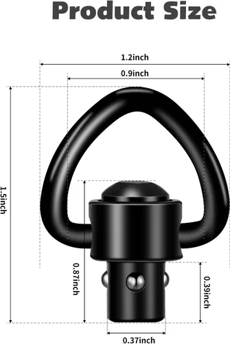Vista 2 de VVAAGG Soportes de dos puntos, anillo de fijación de honda resistente y duradero