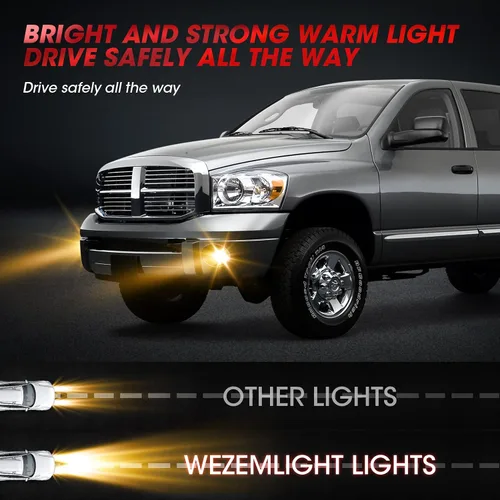 Vista 8 de Conjunto de luces antiniebla de repuesto para 2002-2008 Ram 1500, 2003-2009 Ram 2500, 2003-2010 Ram 3500 camioneta pickup, 2005-2006 Durango