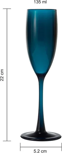 Vista 6 de The Wine Savant - Juego de 6 copas de champán de plástico acrílico estilo europeo Copas de champán coloreadas reutilizables para brindis 100%