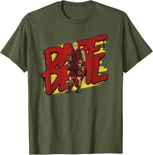 Vista 5 de Marvel Daredevil - Traje amarillo y rojo She-Hulk Disney+ camiseta, Negro