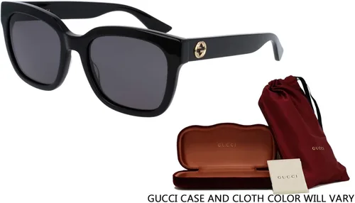 Vista 2 de Gucci GG0034S - Gafas de sol cuadradas para hombres para mujeres paquete con kit de cuidado de gafas de cortesía iWear de diseñador