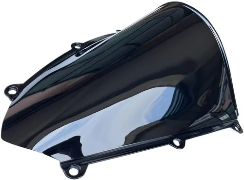 Vista 2 de Deflector de flujo de aire de doble burbuja para parabrisas de motocicleta, compatible con Honda CBR600RR 2007-2012
