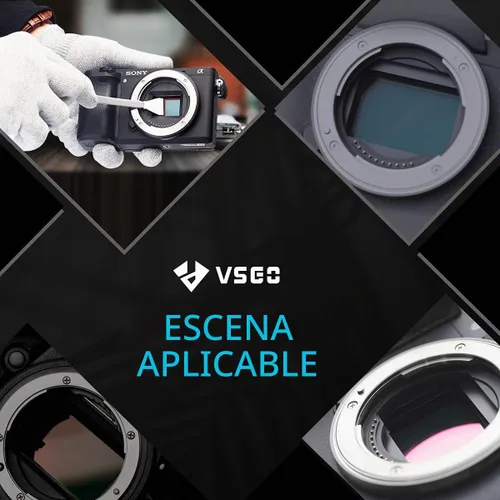 Vista 8 de VSGO Kit de limpieza de sensor de cámara APS-C, hisopos de limpieza de sensores, compatible con cámaras digitales DSLR y SLR (V-S02-12)