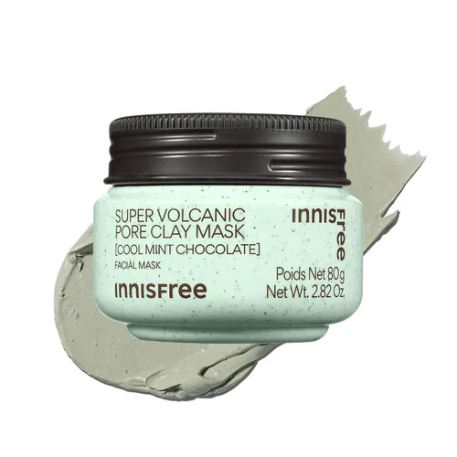 Vista 10 de innisfree Super Volcanic Clay Mask, Pore Cleansing & Oil Control Face Mask for Oily Skin with AHA, Korean Wash-Off Clay Mask for Clogged Pores