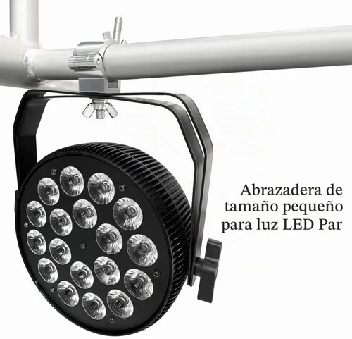Vista 6 de Abrazaderas de armadura de 1.18 a 1.38 pulgadas, 8 abrazaderas de iluminación de escenario WorldLite prémium para iluminación de DJ, luces de punto