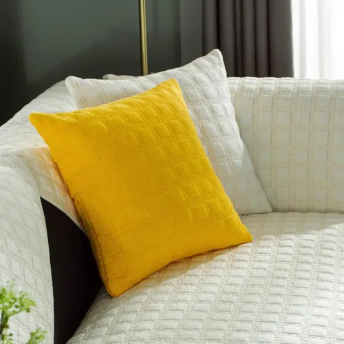 Vista 7 de vctops Fundas acolchadas de algodón con bordado de algodón para sofá modular, fundas reversibles para sofá modular, protector de muebles para sala