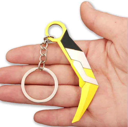 Vista 2 de MING XING SHENG Llavero con cuchillo, figuras geniales, atrs, juguete de decoración, mochila, colgante, regalos para hombres, adolescentes