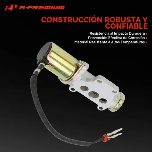 Vista 4 de Válvula de control de aire en ralentí de inyección de combustible A-Premium Compatible con Nissan D21 1990-1994, Pickup 1995-1997 2.4L, Reemplazo#