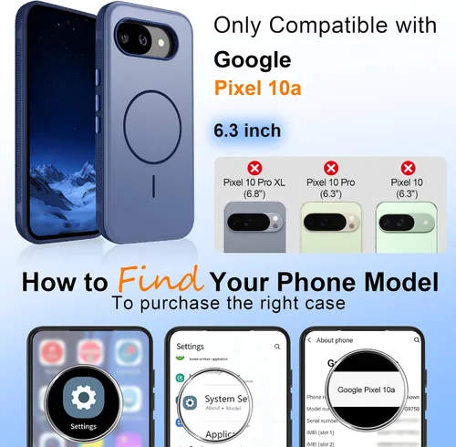 Vista 316 de Jshru Funda para Samsung Galaxy S26 Plus/Galaxy S25 Plus: para Galaxy S24 Plus [compatible con Magsafe] [2 protectores de pantalla HD] cubierta