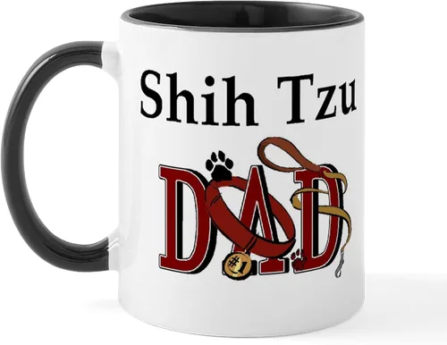 Vista 41 de CafePress Cute Shih Tzu Dog Mugs - Taza de café de cerámica de 11 oz (11.0 fl oz)
