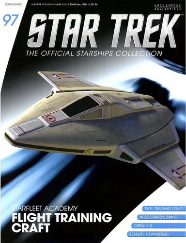 Vista 8 de STAR TREK Starfleet Academy - Modelo de artesanía de entrenamiento de vuelo con revista #97 de Eaglemoss