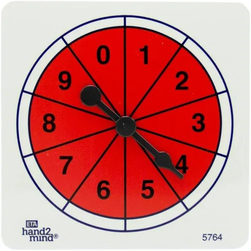 Vista 7 de hand2mind - 4589 ETA Color/Number Spinner Collection, Juego de 6