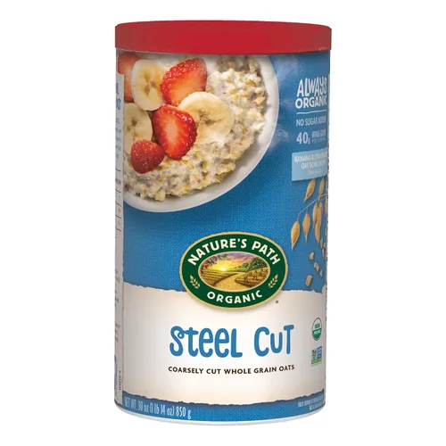 Vista 8 de Avena cortada con acero orgánica Nature's Path Quick Cook, 24 onzas (paquete de 1), sin transgénicos