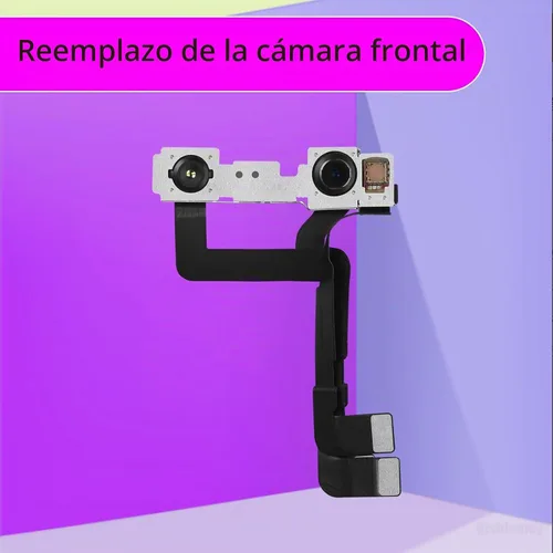 Vista 2 de Reemplazo de la cámara frontal para iPhone 11 Pro Max frente al módulo de lente Cable flexible con luz estructurada Receptor de 12MP Reemplazar