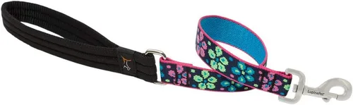 Vista 3 de Lupine Pet Originals Flower Power - Correa de mango acolchado de 1 pulgada para perros medianos y grandes