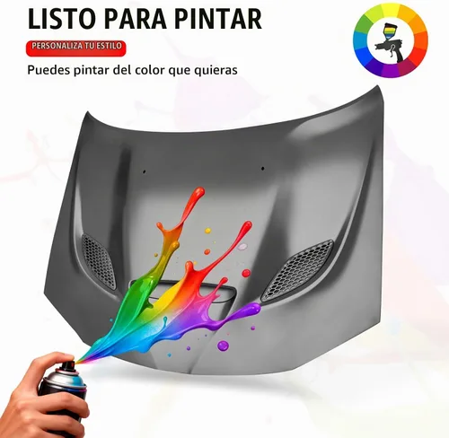 Vista 8 de Compatible con Chrysler 300 todos los modelos 2011-2023 Panel de capó SRT Negro