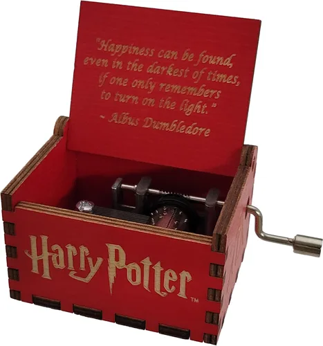 Vista 7 de TheLaser'sEdge Harry Potter Mini caja de música de regalo - Felicidad negra Negro