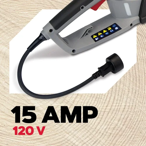 Vista 4 de Oregon CS1500 - Motosierra eléctrica con cable autoafilable de 18 pulgadas y 15 amperios y barra 54-059 lubricante de cadena y barra, negro, 1 galón