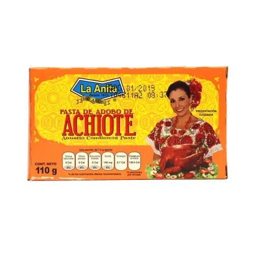 Vista 6 de Pasta de Achiote Annatto Paste La Anita 3.5 onzas de condimento mexicano Pasta De Achiote La Anita (paquete de 4)
