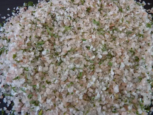 Vista 2 de Peg's Pink Salt - Condimento gourmet - Multiuso para cocinar - Sal con hierbas y especias - Sin MSG - Sin azúcar - 16 oz