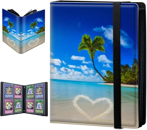 Vista 10 de Carpeta para tarjetas intercambiables, 4 bolsillos para tarjetas intercambiables, 160 bolsillos de doble cara, fundas para tarjetas