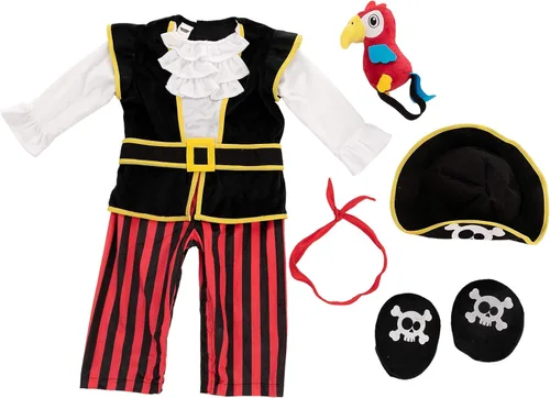 Vista 8 de Spooktacular Creations Disfraz de pirata de bebé para Halloween infantil truco o trato