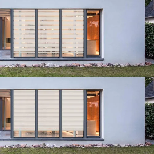 Vista 3 de Personalizadas MYshade - Persianas de cebra para ventanas sin cordones, persianas para ventanas con filtro de luz, tratamientos para ventanas