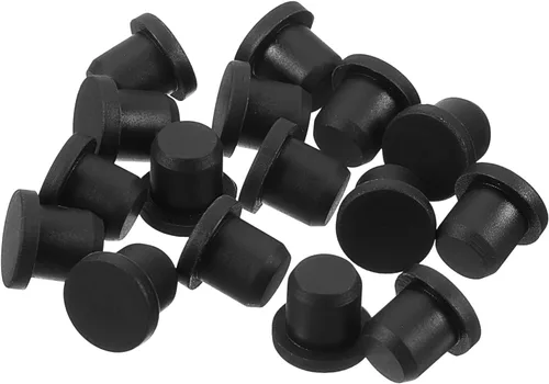 Vista 36 de uxcell 16 Piezas de Tapones de Goma Negros, 2.7mm para Agujeros de Enchufe de 2-2.5mm/0.08-0.1