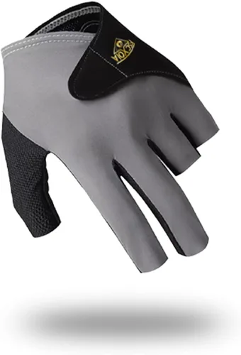 Vista 9 de Guantes de billar transpirables, secado rápido, transpirables, mano izquierda, 5 dedos, doble costura duradera, ajuste envolvente ajustable, guantes