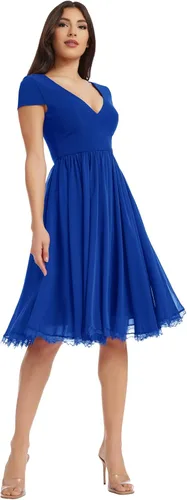 Vista 9 de Dress the Population Vestido para mujer ajustado y con vuelo Negro