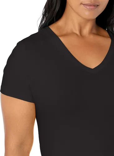 Vista 5 de Nautica Camiseta de algodón elástico con cuello en V para mujer Easy Comfort