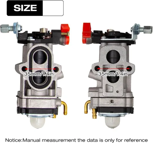 Vista 6 de Anxingo WYA-44 Kit de carburador de repuesto para Husqvarna 150BT 570BTS 350BT 580BTS 560BTS 150BF 350BF 560BFS, para sopladores Red Max EBZ8000