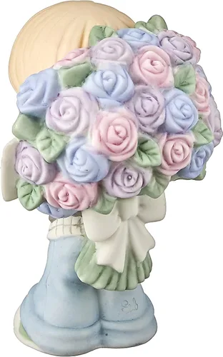 Vista 2 de Precious Moments Love You Bunches Mom Boy Bisque Porcelana 183005 Figurilla Talla única Multi