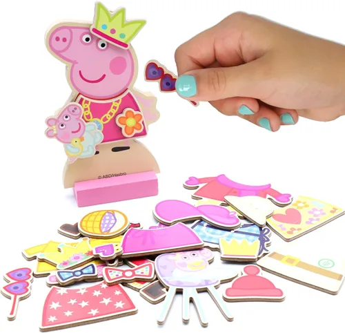 Vista 5 de Tara Toys Peppa Pig - Juego de Vestir Magnético de Madera