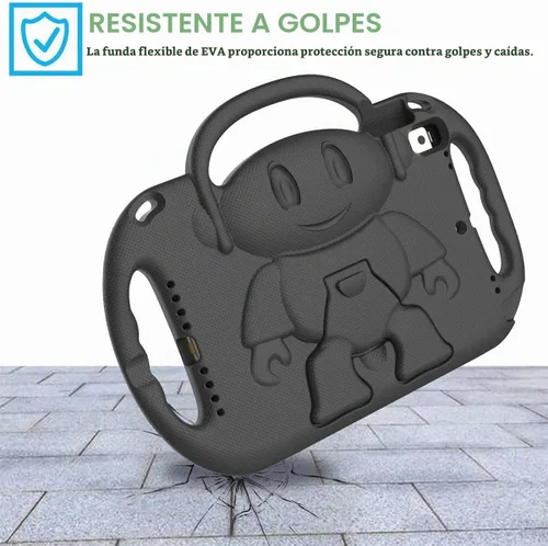 Vista 4 de SUPLIK Funda para niños para iPad de 9ª/8ª/7ª generación (10.2 pulgadas, 2021/2020/2019), Funda resistente a niños para iPad de 10.2" con asa