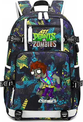 Vista 32 de ISaikoy Plants vs. Zombies Mochila Bolsa para Portátil Color Azul 1