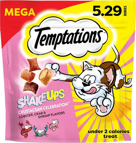 Vista 12 de Temptations ShakeUps - Golosinas crujientes para gatos, carnaval Clucky, 2.47 onzas, paquete de 12