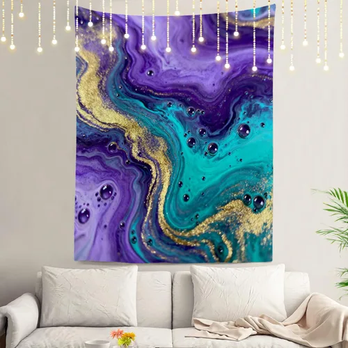 Vista 29 de Shrahala American Republican Elephant Tapestry, Red Navy Blue Striped Background Wall Hanging Hd Print Polyester Backdrop For Dorm Room Bedroom 30 X