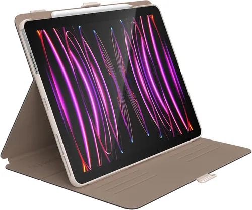 Vista 6 de Speck Funda para iPad Pro 6ª generación de 12.9 pulgadas, protección contra caídas y cámara, soporte delgado de múltiples rangos, soporte para lápiz