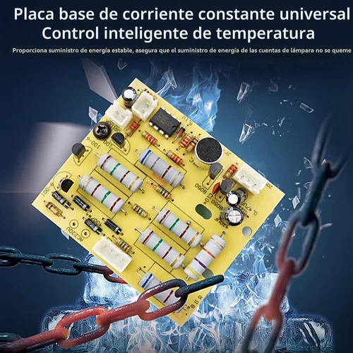 Vista 7 de Luz estroboscópica LED, 108 luces LED blancas intermitentes, flashbulb, estroboflash, estroboflash, cuerpo negro, uso para discoteca, salón