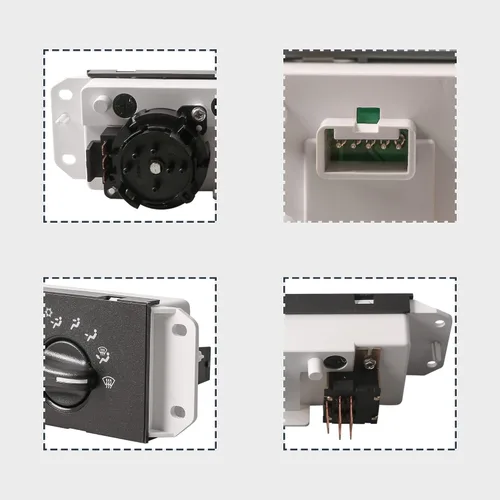 Vista 3 de MOSTPLUS Panel de control del calentador de CA compatible con Jeep Wrangler TJ 1999-2004 Módulo de control de clima 55037473AB